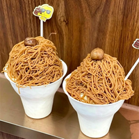 Machine à glace artisanale japonaise Mont Blanc pour snacks, outil de pressage pour glace en forme de nouilles et spaghetti