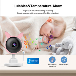 Babyphone avec écran 2,4 pouces, caméra sans fil HD 720P 8MP avec vision nocturne et contrôle par application pour la surveillance des bébés - Product Image 5