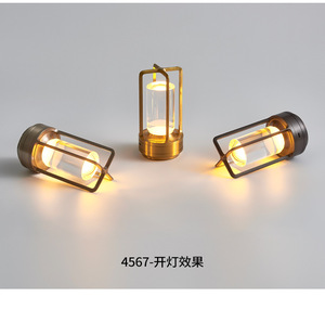 LEDデスクランプ寝室ベッドサイドライトタッチ式控えめな高級バースタイルアンビエントナイトライト - Product Image 5