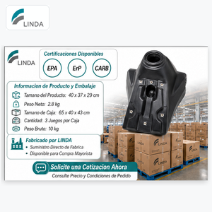 LINDA Nuovo Serbatoio Carburante Moto 7L in HDPE di Alta Qualità per Yamaha Competition Motocross Enduro S8 Certificato EPA/Carb/ErP - Product Image 6