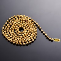 Collier unisexe en acier inoxydable avec pendentif chaîne serpent à billes de 24 mm pour accessoires DIY, style sportif