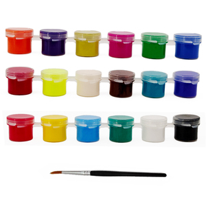Vollständig Anpassbares <span class=keywords><strong>Wingart</strong></span> Hochwertiges 4,5ml Acrylfarben-Set 18 Töpfe mit Feinem Pinsel auf Blisterverpackung für Kunstbedarf - Product Image 3