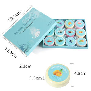 Tablettes <span class=keywords><strong>de</strong></span> bain effervescentes aux huiles essentielles d'aromathérapie, coffret cadeau <span class=keywords><strong>de</strong></span> 12 pièces, fleurs séchées bleues, <span class=keywords><strong>sel</strong></span> <span class=keywords><strong>de</strong></span> bain parfumé aux fleurs pour usage hôtelier - Product Image 5