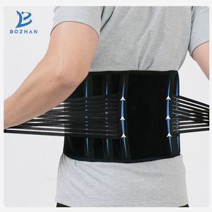 Cinturón de soporte lumbar Bozhan negro SML transpirable para oficina, deportes y fitness - Product Image 2