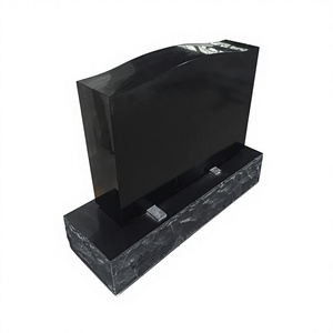 Gray Granite Serpentine <b>Memorial</b> Monument Headstone with American Traditional Design - Product Image 6