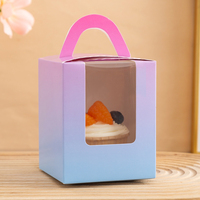 Fabricants boîte à gâteau personnalisable Couleurs unies et motifs pour cadeau