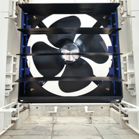Ventilateur d'extraction agricole 12 pouces, pales en alliage d'aluminium, montage mural, commande tactile, 40,0 dB+ silencieux, moteur à tension personnalisable