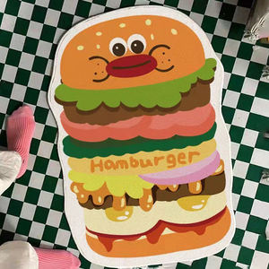 Yummy Ice Cream – tapis duveteux en fausse <span class=keywords><strong>laine</strong></span>, forme irrégulière, Logo, décoration, tapis de porte, tapis personnalisés - Product Image 6