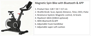 Bicicleta de Spinning Comercial a Precio de Fábrica, Equipo de Gimnasio para Ejercicio Magnético, Pantalla LCD Ecológica con las Principales Marcas - Product Image 3