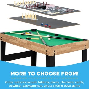 <span class=keywords><strong>Mesa</strong></span> de Juego Multifuncional 10 en 1 Personalizable, 122x61x81cm, para el Hogar, con Fútbol y Billar - Product Image 6