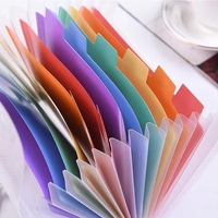 Portefeuille à enveloppes A6 à 13 poches, Organisateur de documents arc-en-ciel pour enfants, Fournitures scolaires, Classeur extensible en plastique imperméable
