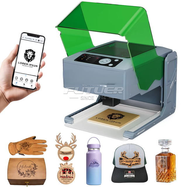 10W Diode Small Desktop Dual Laser Heads CNC Gantry Type Multifunctional Metal/leather/wood/glass/stone/paper Laser DST/DXF