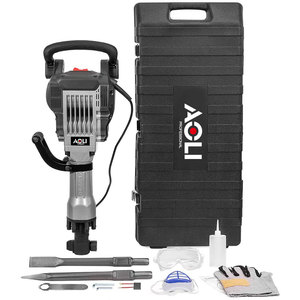 3600W Heavy Duty Electric <strong>Demolition</strong> Jack <strong>Hammer</strong> Concrete Breaker (2) <strong>Chisel</strong> &amp; Point <strong>Chisel</strong> <strong>Bit</strong> Hand with Case - Product Image 2