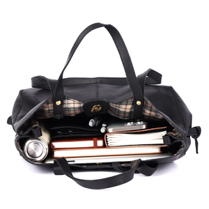 กระเป๋าถือหนังหรูรักษ์โลก สายปรับได้ จุของได้เยอะ ดีไซน์สวยหรู สำหรับใช้ในชีวิตประจำวัน มีจำหน่ายสำหรับผู้หญิง - Product Image 4