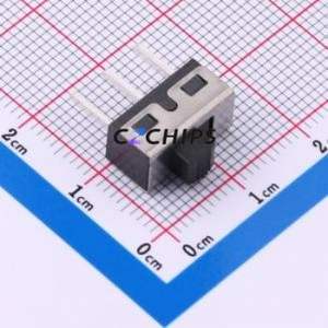 HX SS-12D10L3 Slide Switch SIP-3P,12.7x6.7mm Switch Single Pole Double Throw Rectangle Pin Header PC Pin 12.7mm - Product Image 1