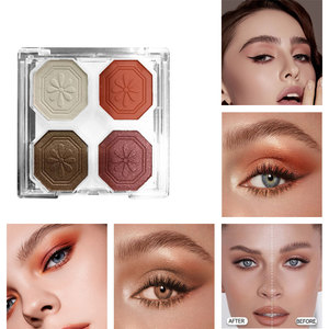 <span class=keywords><strong>Palette</strong></span> de fards à paupières 4 couleurs, style européen et américain, maquillage de scène, <span class=keywords><strong>palette</strong></span> de fards à paupières multicolores mats et scintillants - Product Image 2