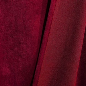 Rideaux en tissu fini velours hollandais bordeaux exclusifs transfrontaliers pour salon chambre à coucher cantonnières pare-soleil occultant solides Direct - Product Image 3