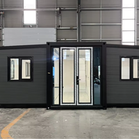 Structure en acier, imperméable et respirante, maison mobile préfabriquée moderne de 20 pieds, pliable et extensible, hôtel conteneur, salle de bain
