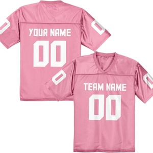 Personnalisez votre maillot de football américain unisexe en spandex/polyester à séchage rapide avec col en V, avec nom et numéro de votre équipe, cadeau pour les fans - Product Image 5