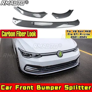 Kit carrosserie pour Golf MK8 Pro GTI R-Line, lèvre de pare-chocs noir mat pour VW Golf MK8 Pro GTI R-Line 2021-2024, accessoires de voiture - Product Image 3