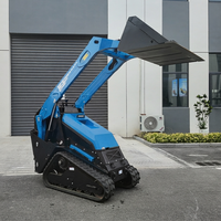 Nouveau type de mini-chargeuse compacte V1000 avec moteur diesel Kubota de 25 CV, chargeuse sur chenilles, broyeur pour mini-chargeuse compacte