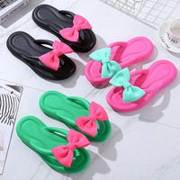 2026 nouveau KJ 1.5 Dollars modèle taille 36-41 coloré femmes dames talon bas drôle maison chaussures glisser sandales dans des pantoufles pour la maison