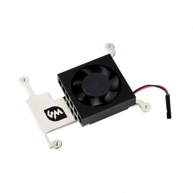Waveshare Low-Profile CPU Cooling Fan for Raspberry Pi 4B/3B+/3B, with Aluminum Alloy Bracket
