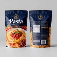 Sachet Doypack Personnalisé Imprimé Anti-humidité pour Pâtes Spaghetti, Emballage Alimentaire en Plastique Mylar avec Fenêtre
