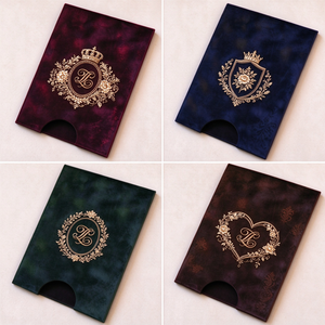 Tarjeta de Invitación con Espejo Acrílico y Borla, Estilo Sobre de Terciopelo, para Bodas y Fiestas - Product Image 2