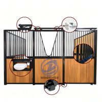 Écurie à chevaux en acier galvanisé 2,5x4m, contrôle environnemental précis pour climats variés, garantie 5 ans, personnalisable