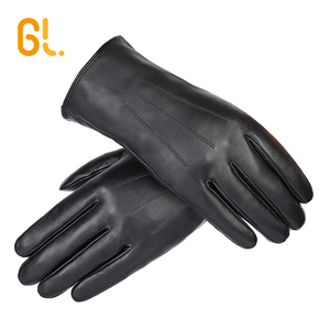 BW201A-W en gros mode hommes <span class=keywords><strong>noir</strong></span> véritable ethiopie peau de mouton conduite <span class=keywords><strong>laine</strong></span> doublure écran tactile gants en cuir pour l'hiver - Product Image 5