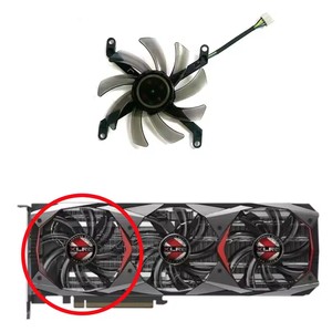 Nouveau ventilateur de carte graphique T129215SU DC 12V 0.5A GTX1080TI pour PNY Manli GeForce GTX 1080 Ti 11GB <span class=keywords><strong>XLR8</strong></span> <span class=keywords><strong>Gaming</strong></span> OC - Product Image 2