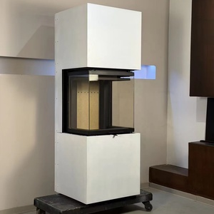 <span class=keywords><strong>Chimenea</strong></span> Moderna con <span class=keywords><strong>Puerta</strong></span> Corredera y Vista de 3 Lados, para Leña, Ideal para Sala de Estar, Villa o Apartamento, Fabricada en Acero, al Mejor Precio - Product Image 2