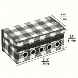 Luxury Christmas <b>Storage</b> <b>Box</b> with Fabric Organizer Rectangle Ribbon <b>Storage</b> Christmas Colored Paper Rectangular <b>Storage</b> Bin Lid - Product Image 2