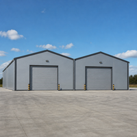 Bâtiment de stockage préfabriqué en acier, garage métallique, entrepôt, hangar pour équipement industriel, grand espace, structure durable