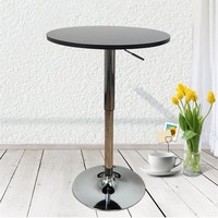 Runder MDF Höhenverstellbarer Drehbarer Hoher Bartisch Tragbarer Bartisch Kleiner Bartisch für Theke Küche