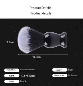 Cepillo de limpieza de barba para <span class=keywords><strong>hombre</strong></span>, para la salida de aire del coche, <span class=keywords><strong>mango</strong></span> de plástico ABS, cerdas de fibra sintética, herramienta de limpieza multifuncional - Product Image 4