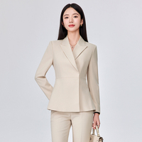 Ensemble de costume de robe formelle professionnelle de haute qualité pour femmes pour le printemps et l'automne pour les entretiens et l'utilisation du directeur du hall d'affaires