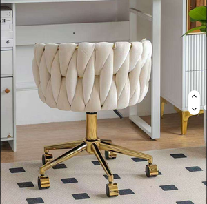 Fauteuil de luxe doré avec accents, design moderne et populaire, idéal pour la maison, le bureau, la loisirs, la salle de maquillage, la chambre à coucher, la salle de dressing et le salon. - Product Image 5