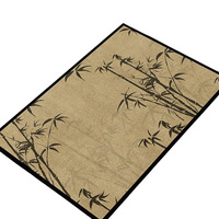 Nouveau tapis de sol de salle de bain antidérapant et absorbant l'eau en diatomite de style chinois traditionnel, tapis de porte lavable en machine pour entrée et maison