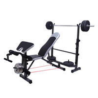 Banc de musculation inclinable et pliable, réglable, portable, multifonctionnel, pour haltères et exercices de musculation, vente en gros