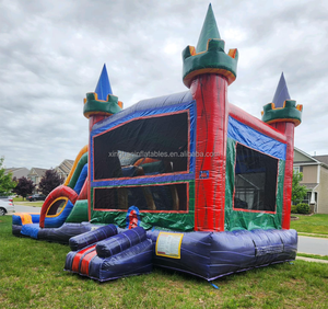 <span class=keywords><strong>Achat</strong></span> combiné de saut de <span class=keywords><strong>maison</strong></span> de rebond gonflable de château plein d'entrain d'enfants de PVC de marbre de qualité commerciale - Product Image 3