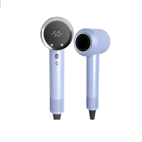 Sèche-cheveux de voyage silencieux 1400W à contrôle thermique, haute vitesse avec diffuseur magnétique, sèche-cheveux BLDC pour femmes et hommes