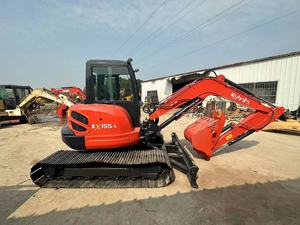 Mini-excavatrice KX155 d'occasion, 90% neuve, 5,12 tonnes, modèle 2022, moteur Cummins, 600 heures, boîte de vitesses et pompe à vendre - Product Image 2