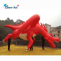 Jouets lugia gonflables géants en pvc, équipement géant, rouge, dessin animé, dragon, meilleur jouet
