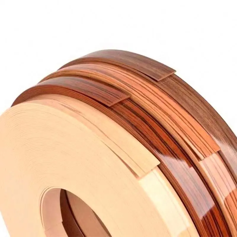 Flexibele Kunststof Houtnerf Meubelen Mdf Pvc Rand Banding Tape Voor Houten Tafels Meubels