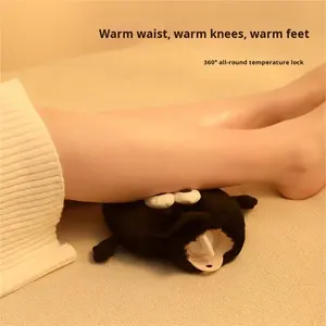 Ins-Style mignon boule de <span class=keywords><strong>charbon</strong></span> dessin animé flanelle bouillotte hiver petit PVC et chauffe-<span class=keywords><strong>ventre</strong></span> en peluche Silicone Mini hiver plus chaud - Product Image 4