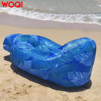 WOQI Canapé à air minimaliste moderne Chaise longue de plage portable Canapé gonflable rapide pour le camping, les voyages, l'arrière-cour et la piscine