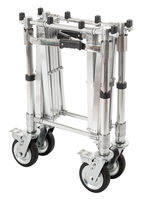 Accessoires pour cercueils, chariots de descente de cercueils en alliage d'aluminium haute résistance à la corrosion, brancards funéraires