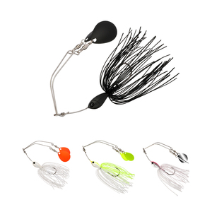 Honoreal Stock 5g 7g Spinnerbait pour eau douce (Bar, <span class=keywords><strong>Truite</strong></span>, Saumon, Luciole) avec jupes rayées en silicone et <span class=keywords><strong>hameçon</strong></span> <span class=keywords><strong>Mustad</strong></span> - Product Image 1